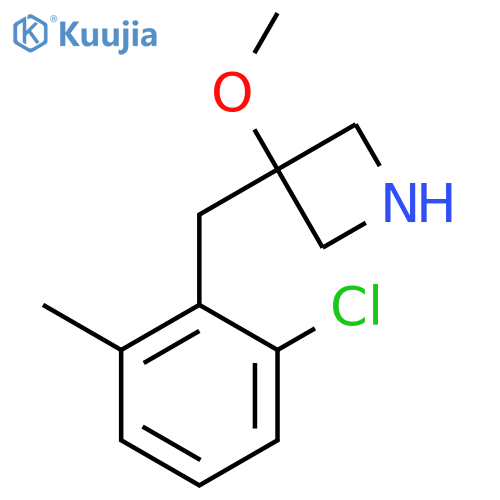 3-(2-chloro-6-methylphenyl)methyl-3-methoxyazetidine structure