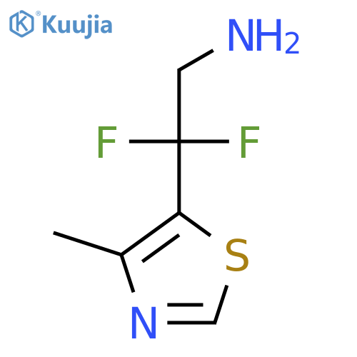 2,2-difluoro-2-(4-methyl-1,3-thiazol-5-yl)ethan-1-amine structure