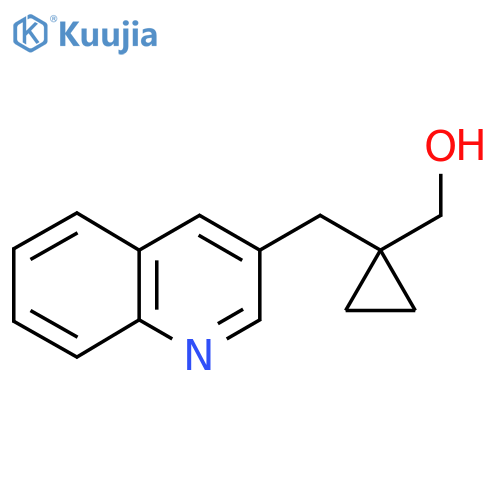 {1-(quinolin-3-yl)methylcyclopropyl}methanol structure