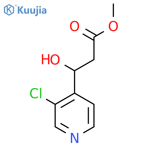 Methyl 3-(3-chloropyridin-4-yl)-3-hydroxypropanoate structure