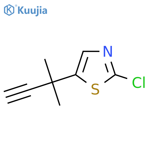 2-chloro-5-(2-methylbut-3-yn-2-yl)-1,3-thiazole structure