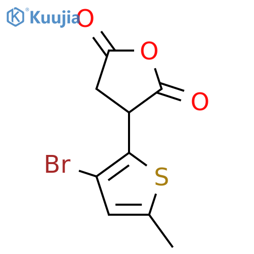 3-(3-bromo-5-methylthiophen-2-yl)oxolane-2,5-dione structure
