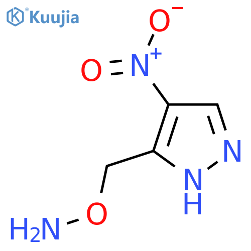 O-(4-nitro-1H-pyrazol-3-yl)methylhydroxylamine structure