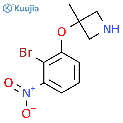 3-(2-bromo-3-nitrophenoxy)-3-methylazetidine structure