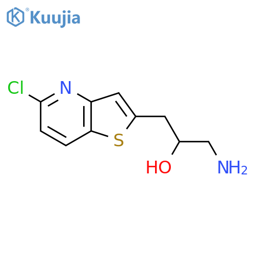 1-amino-3-{5-chlorothieno3,2-bpyridin-2-yl}propan-2-ol structure