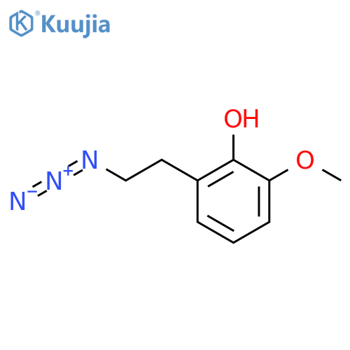 2-(2-azidoethyl)-6-methoxyphenol structure