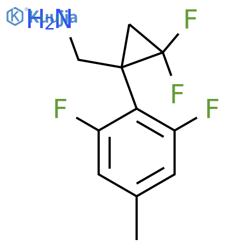 1-(2,6-difluoro-4-methylphenyl)-2,2-difluorocyclopropylmethanamine structure