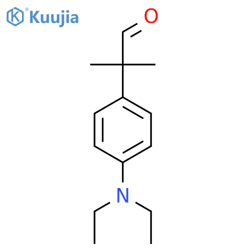 2-4-(diethylamino)phenyl-2-methylpropanal structure