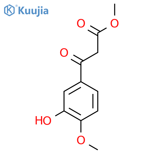 methyl 3-(3-hydroxy-4-methoxyphenyl)-3-oxopropanoate structure