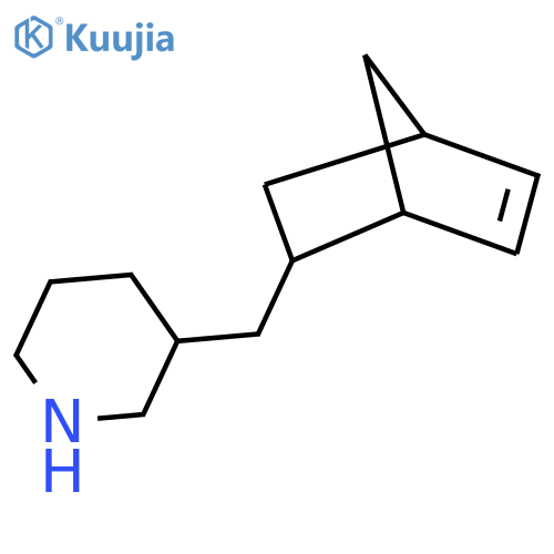 3-({bicyclo2.2.1hept-5-en-2-yl}methyl)piperidine structure