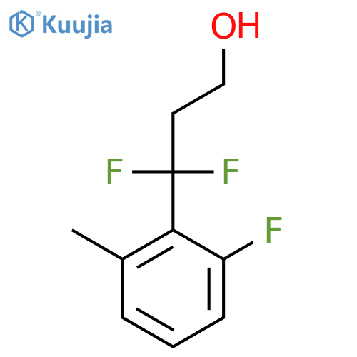 3,3-difluoro-3-(2-fluoro-6-methylphenyl)propan-1-ol structure
