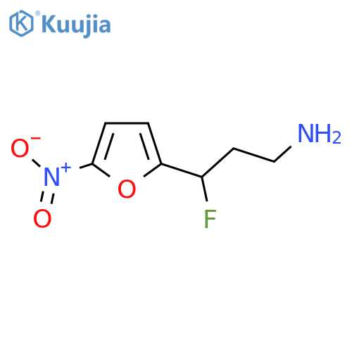 3-fluoro-3-(5-nitrofuran-2-yl)propan-1-amine structure