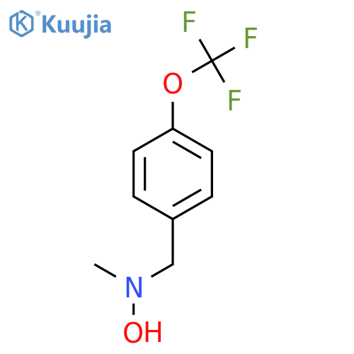 N-methyl-N-{4-(trifluoromethoxy)phenylmethyl}hydroxylamine structure