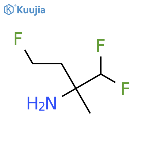1,1,4-trifluoro-2-methylbutan-2-amine structure