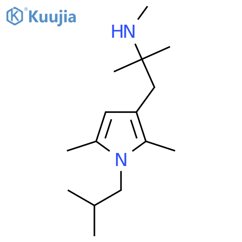 {1-2,5-dimethyl-1-(2-methylpropyl)-1H-pyrrol-3-yl-2-methylpropan-2-yl}(methyl)amine structure