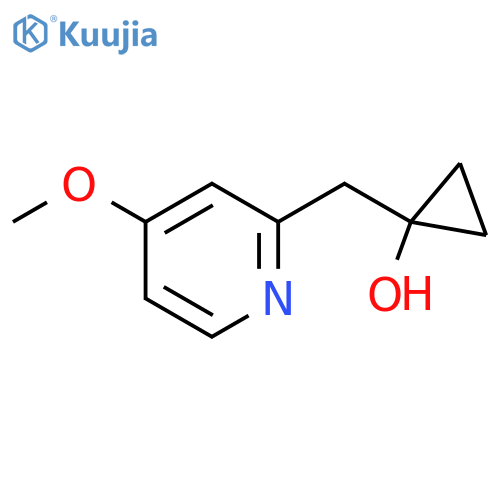 1-(4-methoxypyridin-2-yl)methylcyclopropan-1-ol structure