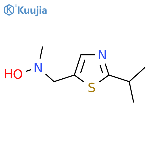 N-methyl-N-{2-(propan-2-yl)-1,3-thiazol-5-ylmethyl}hydroxylamine structure