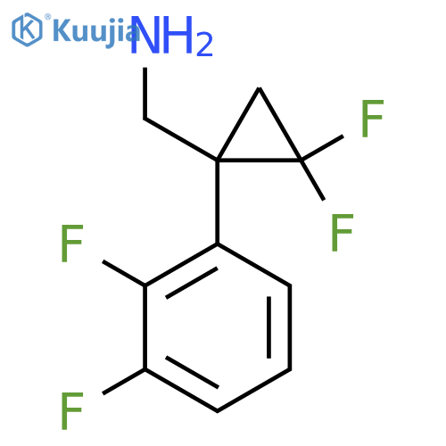 1-(2,3-difluorophenyl)-2,2-difluorocyclopropylmethanamine structure