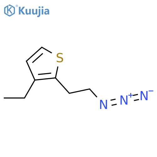 2-(2-azidoethyl)-3-ethylthiophene structure