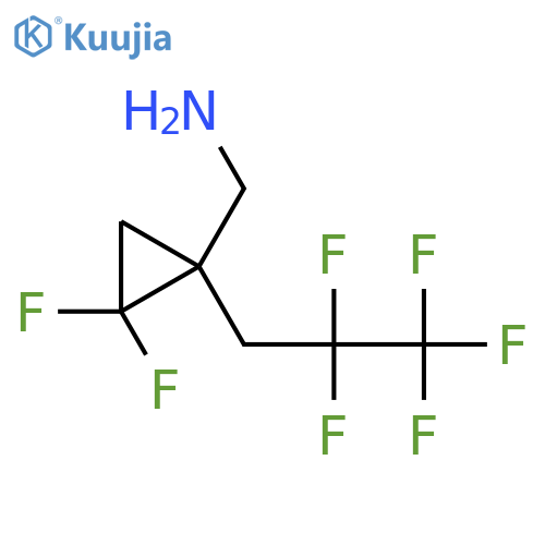 2,2-difluoro-1-(2,2,3,3,3-pentafluoropropyl)cyclopropylmethanamine structure