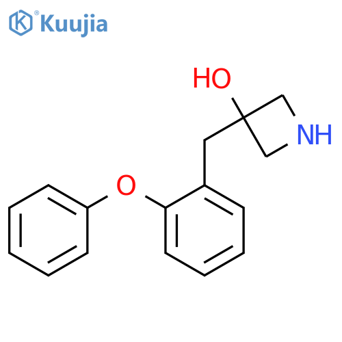 3-(2-phenoxyphenyl)methylazetidin-3-ol structure