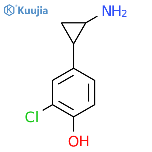 4-(2-aminocyclopropyl)-2-chlorophenol structure