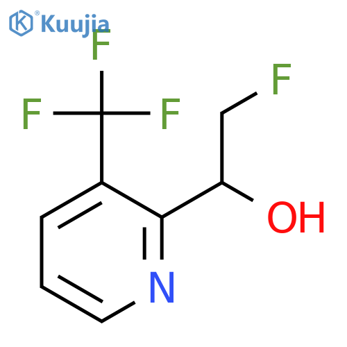 2-fluoro-1-3-(trifluoromethyl)pyridin-2-ylethan-1-ol structure