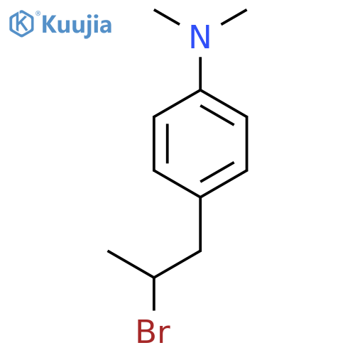 4-(2-bromopropyl)-N,N-dimethylaniline structure