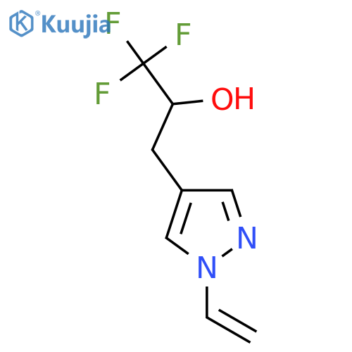 3-(1-ethenyl-1H-pyrazol-4-yl)-1,1,1-trifluoropropan-2-ol structure