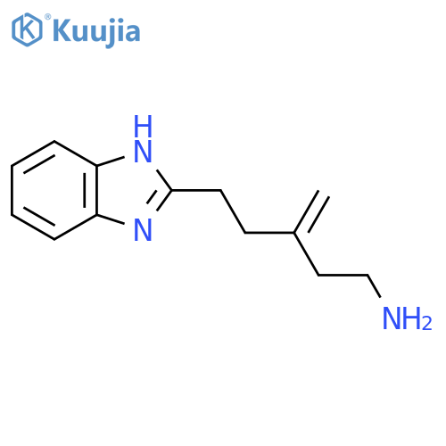 5-(1H-1,3-benzodiazol-2-yl)-3-methylidenepentan-1-amine structure