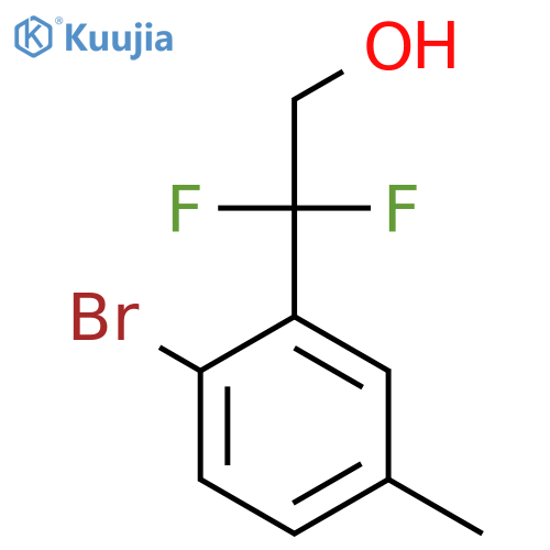 2-(2-bromo-5-methylphenyl)-2,2-difluoroethan-1-ol structure