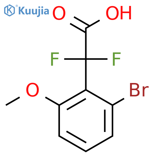 2-(2-bromo-6-methoxyphenyl)-2,2-difluoroacetic acid structure