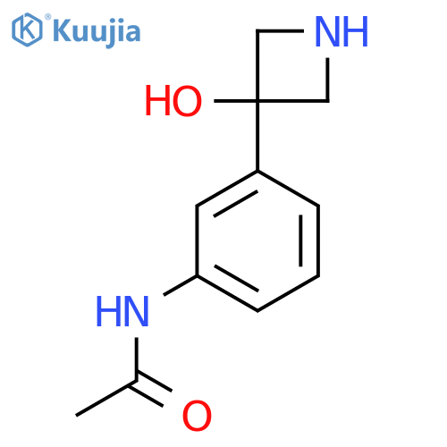 N-3-(3-hydroxyazetidin-3-yl)phenylacetamide structure