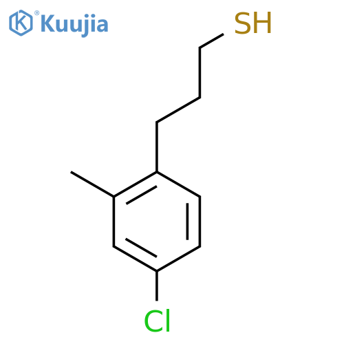 3-(4-chloro-2-methylphenyl)propane-1-thiol structure