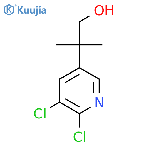 2-(5,6-dichloropyridin-3-yl)-2-methylpropan-1-ol structure