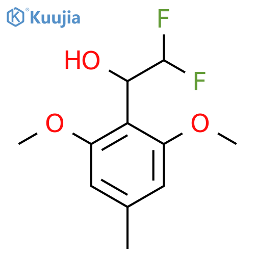 1-(2,6-dimethoxy-4-methylphenyl)-2,2-difluoroethan-1-ol structure