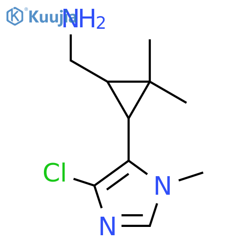 3-(4-chloro-1-methyl-1H-imidazol-5-yl)-2,2-dimethylcyclopropylmethanamine structure