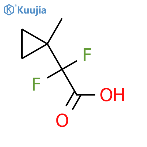 2,2-difluoro-2-(1-methylcyclopropyl)acetic acid structure