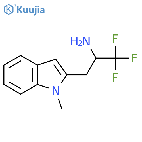 1,1,1-trifluoro-3-(1-methyl-1H-indol-2-yl)propan-2-amine structure