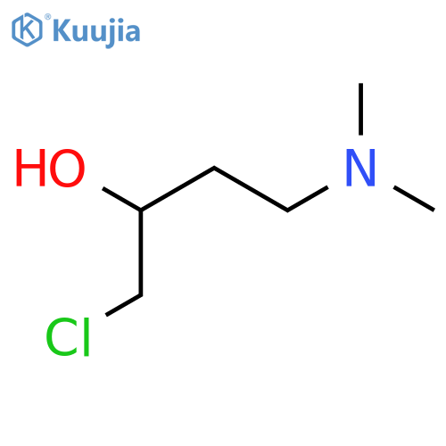 1-chloro-4-(dimethylamino)butan-2-ol structure
