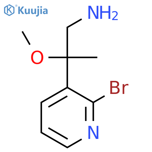 2-(2-bromopyridin-3-yl)-2-methoxypropan-1-amine structure