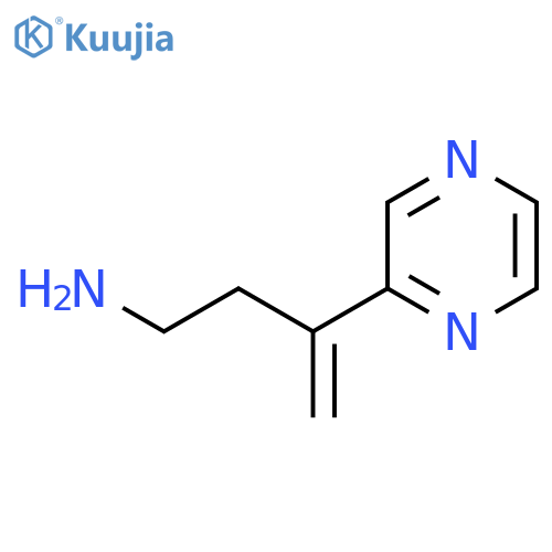 3-(pyrazin-2-yl)but-3-en-1-amine structure
