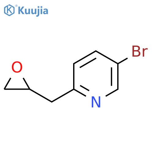 5-bromo-2-(oxiran-2-yl)methylpyridine structure