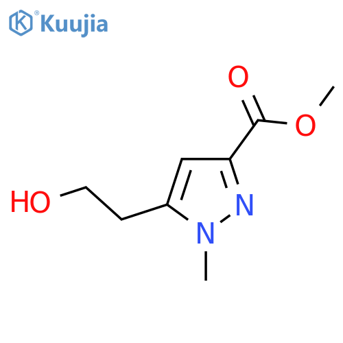 methyl 5-(2-hydroxyethyl)-1-methyl-1H-pyrazole-3-carboxylate structure