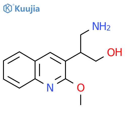 3-amino-2-(2-methoxyquinolin-3-yl)propan-1-ol structure