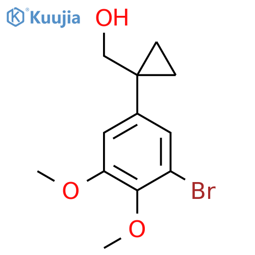 1-(3-bromo-4,5-dimethoxyphenyl)cyclopropylmethanol structure