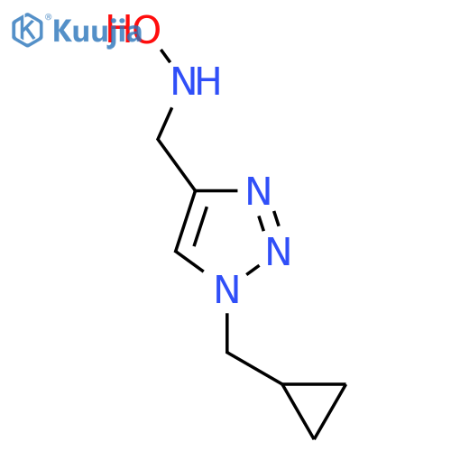 N-{1-(cyclopropylmethyl)-1H-1,2,3-triazol-4-ylmethyl}hydroxylamine structure