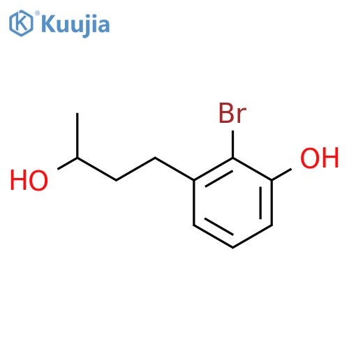 2-bromo-3-(3-hydroxybutyl)phenol structure