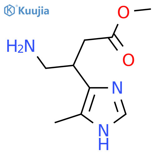methyl 4-amino-3-(4-methyl-1H-imidazol-5-yl)butanoate structure