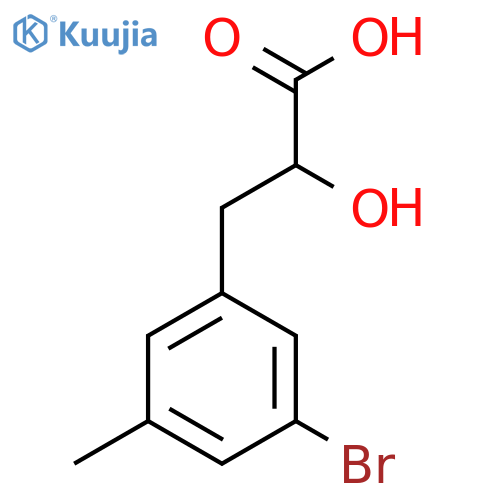 3-(3-bromo-5-methylphenyl)-2-hydroxypropanoic acid structure